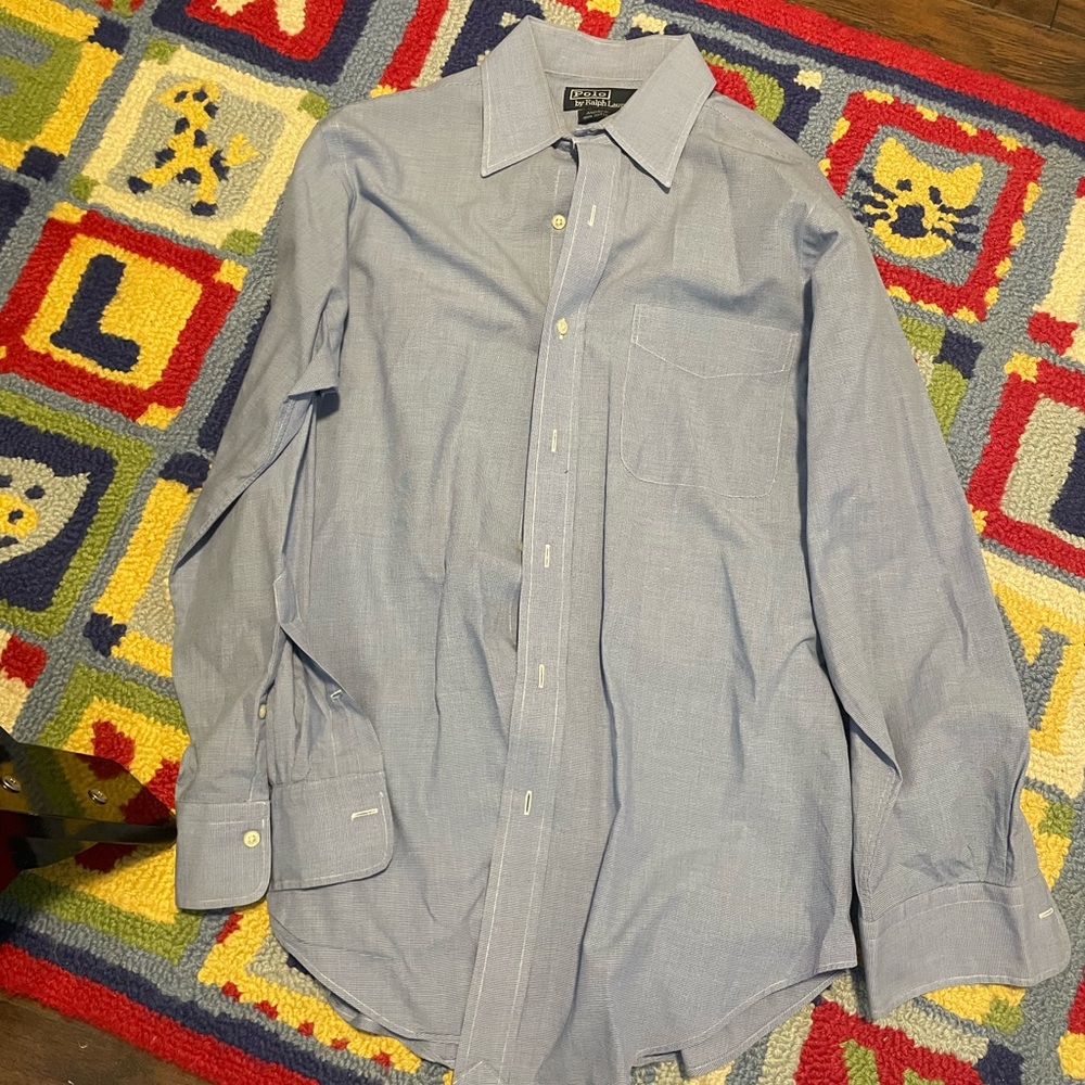 Men's Ralph Lauren Blue Dress Shirt